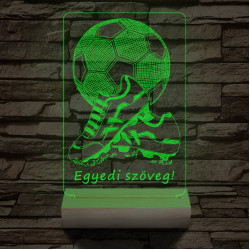 Foci cipő személyre szabott 20 cm fa talppal 7 színű 3D led lámpa