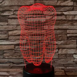 Fog 2 7 színű 3D led lámpa