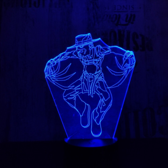 Freddy Krueger 7 színű 3D led lámpa