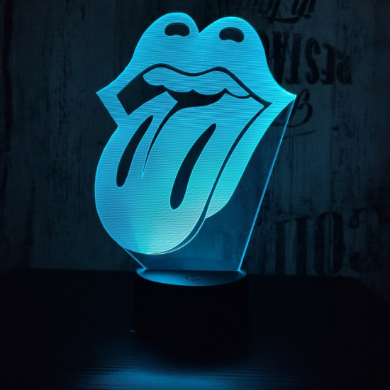 Nyelv  7 színű 3D led lámpa