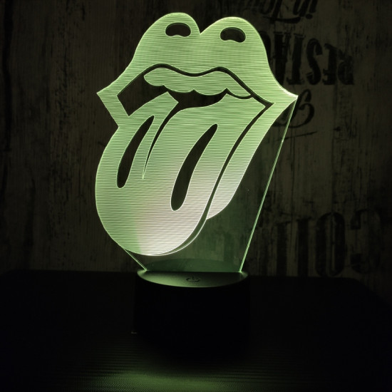 Nyelv  7 színű 3D led lámpa