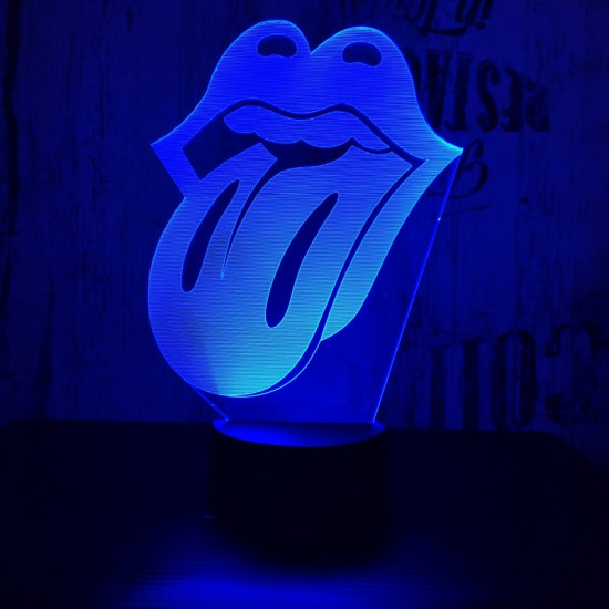 Nyelv  7 színű 3D led lámpa