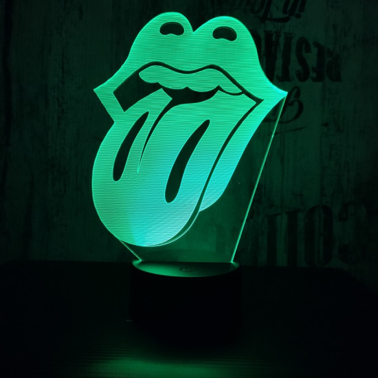 Nyelv  7 színű 3D led lámpa