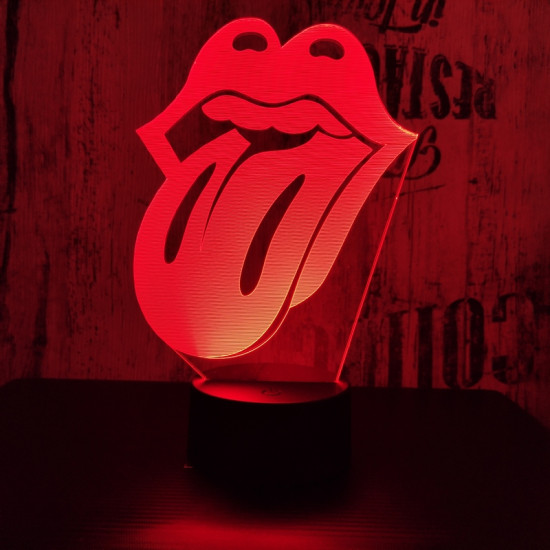 Nyelv  7 színű 3D led lámpa