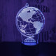 Földgömb 3D led lámpa