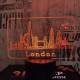 London 7 színű 3D led lámpa