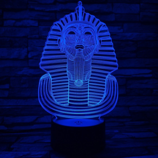 Fáraó 7 színű 3D led lámpa