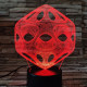 Nonfiguratív 7 színű 3D led lámpa