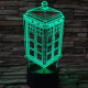 Tardis 7 színű  3D led lámpa