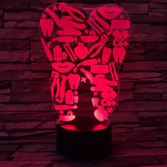 Fog 7 színű 3D led lámpa