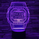 Kvarcóra 7 színű 3D led lámpa