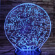 Csillagkép 7 színű 3D led lámpa