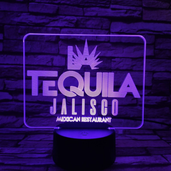 Mexikói étterem 7 színű 3D led lámpa