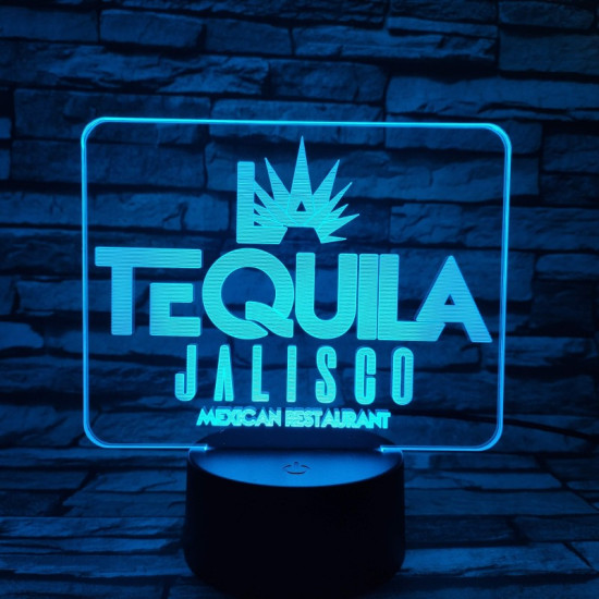 Mexikói étterem 7 színű 3D led lámpa