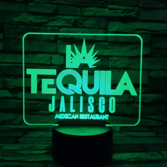 Mexikói étterem 7 színű 3D led lámpa