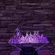 New York  7 színű 3D led lámpa