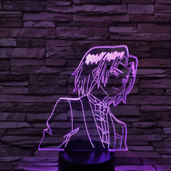 Naruto 7 színű 3D led lámpa