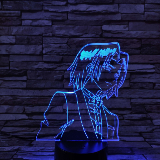 Naruto 7 színű 3D led lámpa