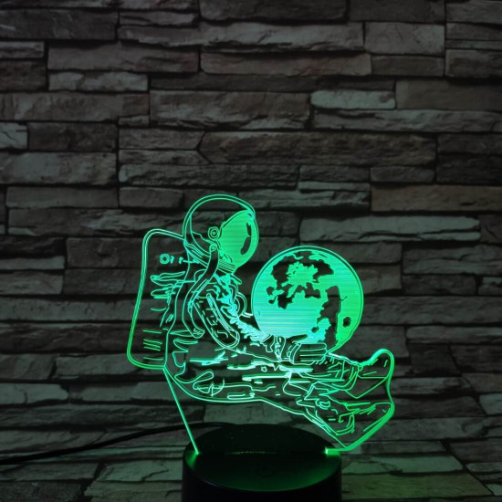 Asztronauta 7 színű  3D led lámpa