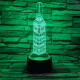 Big Ben 7 színű 3D led lámpa