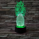 Ananász 7 színű 3D led lámpa