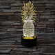 Ananász 7 színű 3D led lámpa