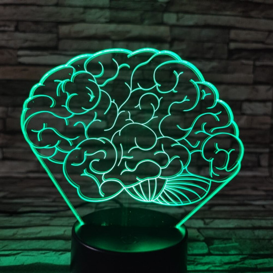 Agy 7 színű 3D led lámpa