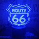 66 Road  3D led lámpa