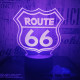 66 Road  3D led lámpa