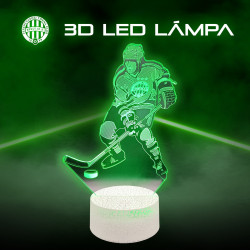 Ferencváros jégkorong 3d led lámpa távirányítóval