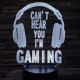 Gamer 7 színű 3D led lámpa