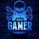 Gamer 7 színű 3D led lámpa
