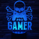 Gamer 7 színű 3D led lámpa