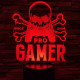 Gamer 7 színű 3D led lámpa