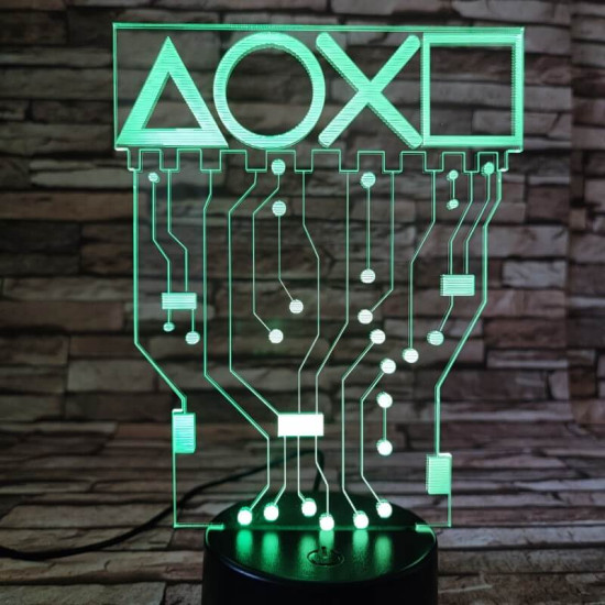 Indulhat a játék 7 színű 3D led lámpa