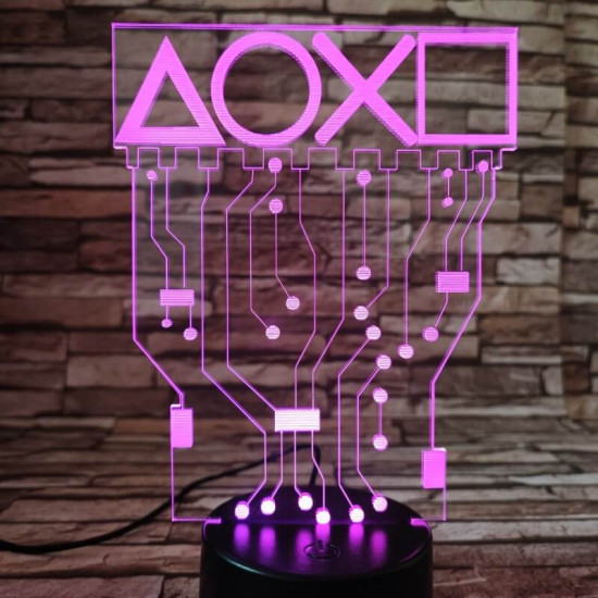 Indulhat a játék 7 színű 3D led lámpa