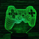 Kontroller 7 színű 3D led lámpa