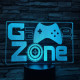 Game Zone 7 színű 3D led lámpa