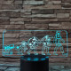Konzol evolúció 7 színű 3D led lámpa
