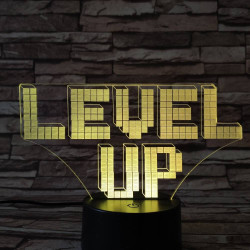 Level up 7 színű 3D led lámpa