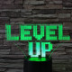 Level up 7 színű 3D led lámpa