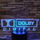 Dolby Digital 7 színű 3D led lámpa