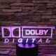 Dolby Digital 7 színű 3D led lámpa