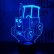 Gyerek Traktor 7 színű 3D led lámpa
