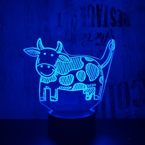 Boci 7 színű 3D led lámpa