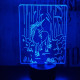 Egyszarvú ló 7 színű 3D led lámpa