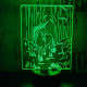 Egyszarvú ló 7 színű 3D led lámpa