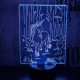Egyszarvú ló 7 színű 3D led lámpa