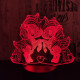 Két kicsi egyszarvú 7 színű  3D led lámpa