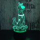 Scooby-Doo 7 színű 3D led lámpa